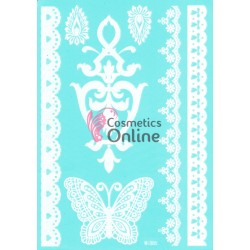 Tatuaje temporare pentru corp HENNA Alb W305